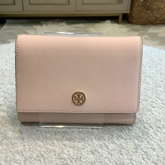 Beautiful Tory Burch Pink Tri-Fold Wallet - Picture 1 of 6